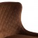 Стул MANTRA (mod. 713) ткань/металл, 49х61х82 см, высота до сидения 49 см, коричневый barkhat 11/черный