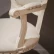 Рабочее кресло отделка кремовый полуматовый лак (Cipria), экокожа K37  GC.WCH.MV.73