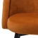 Стул Chloe (2 штуки) отделка оранжевая ткань Savona, черные ножки, латунь EH.CH.CS.2011