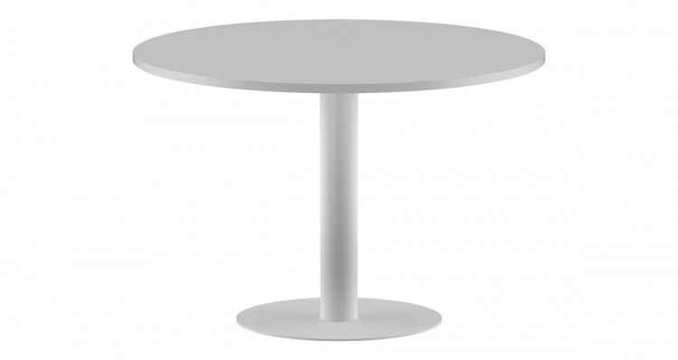 Конференц стол ПРГ-100 Белый/Белый D1000х750 IMAGO