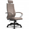 Кресло для руководителя Метта B 2m 34PF/K127 (Комплект 35) Pilot песочный, ткань Bahama, крестовина пластик