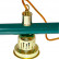 Лампа на три плафона "Allgreen" D35 (зелёная штанга, зелёный плафон D35см)