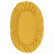 Простыня овальная на резинке из сатина горчичного цвета из коллекции Essential, 75х125х20 см