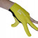Перчатка бильярдная "Ball Teck MFO" (черно-желтая, вставка замша), защита от скольжения