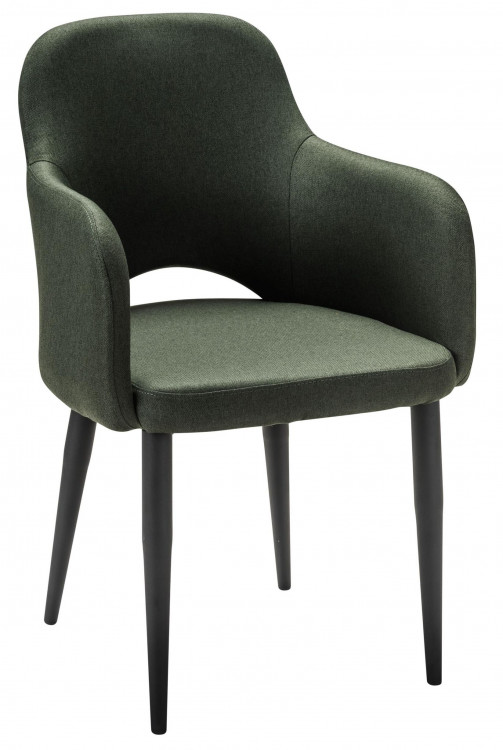 Кресло Ledger темно-зеленый/черный