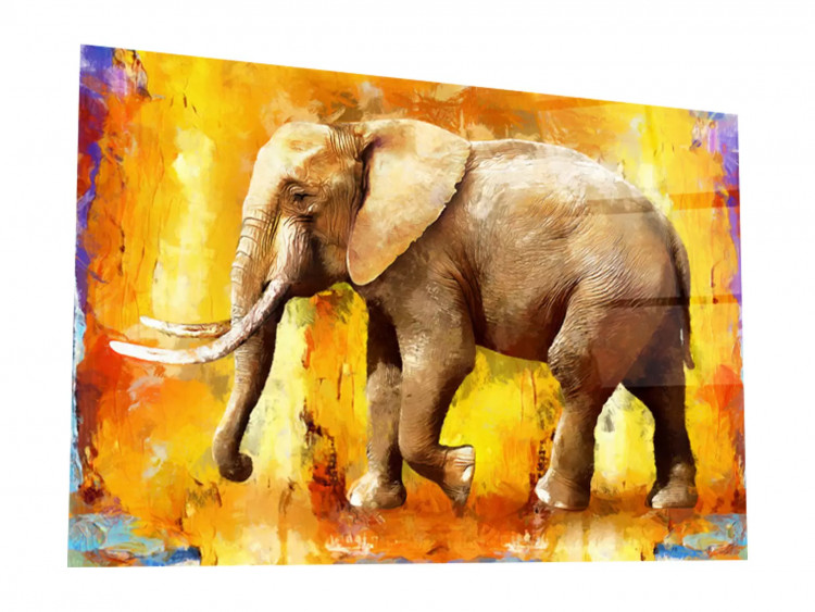 Картина АртаБоско Картина на стекле 40х60  "Африканский слон". Артикул WBR-01-1078-04