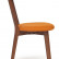 Стул мягкое сиденье/ цвет сиденья - Оранжевый,  MAXI (Макси) каркас бук, сиденье ткань, 86*48.5*54.5, коричневый