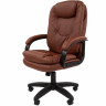 Офисное кресло Chairman 668LT Россия черный пластик, экопремиум коричневый N