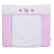 Доска пеленальная Polini kids Joy Весенняя мелодия, мягкая с вышивкой, 85х75 см, розовый