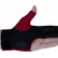 Перчатка бильярдная "Ball Teck 3" (черно-красная, вставка замша), защита от скольжения