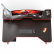Надстройка для стола компьютерного С-МД-СК5-1400, цвет венге/кромка красная, ШхГхВ 140х30х17,8(15,6) см.
