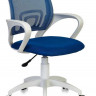 Кресло Бюрократ CH W696, обивка: сетка/ткань, цвет: синий/синий TW-10 (CH W696 BLUE)