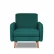 Кресло Энн 800х900 h860 Велюр Formula 668 Зелёный