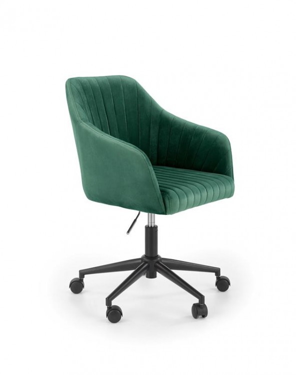 Кресло компьютерное Halmar FRESCO (темно-зеленый/черный)