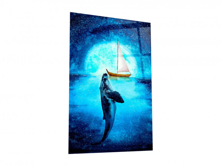 Картина АртаБоско Картина на стекле 40*60 "Танцующий кит". Артикул WBR-02-667-04
