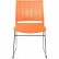 Стул Riva Chair D918 оранжевый, хромированный пруток, пластик
