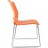 Стул Riva Chair D918 оранжевый, хромированный пруток, пластик