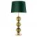 Настольная лампа Fondoro отделка золото, зеленое стекло ручной работы, зеленый абажур EH.L-4.LT.1391