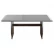 Обеденный стол отделка шпон ореха F (V36F), серый глянцевый лак (8С) MDI.DT.AV.18