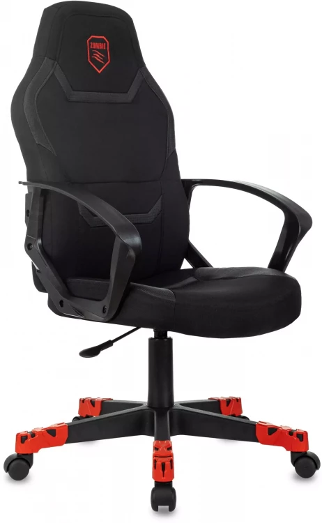 Кресло игровое Zombie 100, обивка: ткань/экокожа, цвет: черный (ZOMBIE 100 B)
