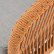 Диван "Канны" 2-местный плетеный из роупа, каркас алюминий светло-серый (RAL7035) шагрень, роуп оранжевый меланж круглый, ткань светло-серая