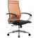 Кресло для руководителя Метта B 2m 9/К131 (Комплект 9) оранжевый, сетка, крестовина хром