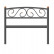 Кровать односпальная Валерия с изножьем (90х200/металлическое основание) Красный лак