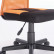 Кресло компактное BRABIX «Smart MG-313», без подлокотников, комбинированное, черное/оранжевое, 531844