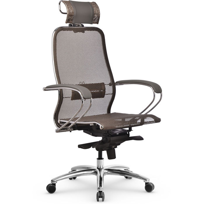 Кресло для руководителя Samurai S-2.04 MPES серый, сетка