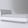 Кровать Fashion с ящиком и подъемным механизмом,спальное место 160*200, ткань ромб серый