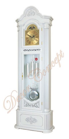 Часы напольные Columbus CR-9200-PS-Wh Замок Кронборг Белый патина-серебро