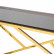 Консоль Stool Group Арт Деко 115*30, стальной каркас золотого цвета, столешница стеклянная