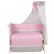 Комплект в кроватку Polini kids Зигзаг 7 предметов, 120х60, серо-розовый