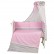 Комплект в кроватку Polini kids Зигзаг 7 предметов, 120х60, серо-розовый