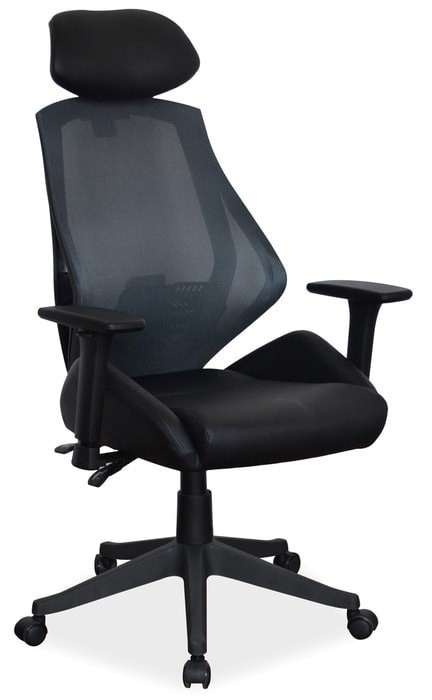 Кресло компьютерное SIGNAL Q406 (экокожа - черный)