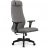 Кресло для руководителя Метта L 1m 38K2/2D серый, MPES, топ-ган, крестовина пластик