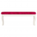 Банкетка Мебель--24 Вента-2, цвет слоновая кость, обивка ткань вельвет люкс бордо, ШхГхВ 120х36х49 см., продаётся в разобранном виде
