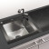 Мойка кухонная сталь/стекло 50x50 TOLERO Ceramic Glass TG-500 черная