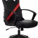 Кресло игровое Zombie 300, обивка: эко.кожа, цвет: черный/красный (ZOMBIE 300 BR)