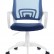 Кресло Бюрократ CH-W695NLT темно-синий TW-05N TW-10N сетка/ткань крестовина пластик пластик белый