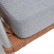 "Диего" диван 2-местный плетеный из роупа, каркас алюминий светло-серый (RAL7035) шагрень, роуп оранжевый меланж круглый, ткань светло-серая