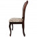 Стул Мебель--24 Гольф-7, цвет орех, обивка ткань лалик персик, ШхГхВ 44х42х95 см., от пола до верха сиденья 45 см. (мягкая спинка)