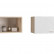 Скайлайн Шкаф настенный (600) с горизонтальной дверью белый