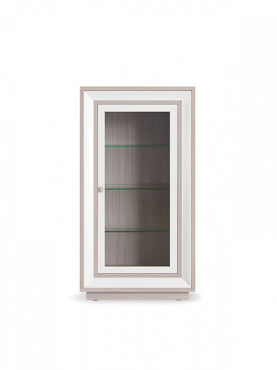 Шкаф-витрина  КУРАЖ Шкаф  Прато низкий (1 стеклодверь)