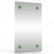 Зеркало 402С-4 зелёный, ШхВ 45х75 см., зеркало для ванной комнаты, горизонтальное или вертикальное крепление