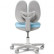 FunDesk Комплект парта Freesia grey + кресло Mente blue