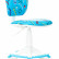 Кресло детское Бюрократ CH-W204/F, обивка: ткань, цвет: голубой (CH-W204/F/STICK-BL)
