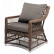 Кресло из искусственного ротанга "Гранд Латте", цвет коричневый