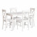 Обеденный комплект Хадсон (стол + 4 стула)/ Hudson Dining Set (mod.0102) МДФ/тополь, стол: 118х74х73 см, стул: 42,5x46,5x93,5 см, White (белый)