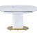 Стол обеденный раскладной Атриум MC22122DT, 140(200)х100х77 см, белый мрамор